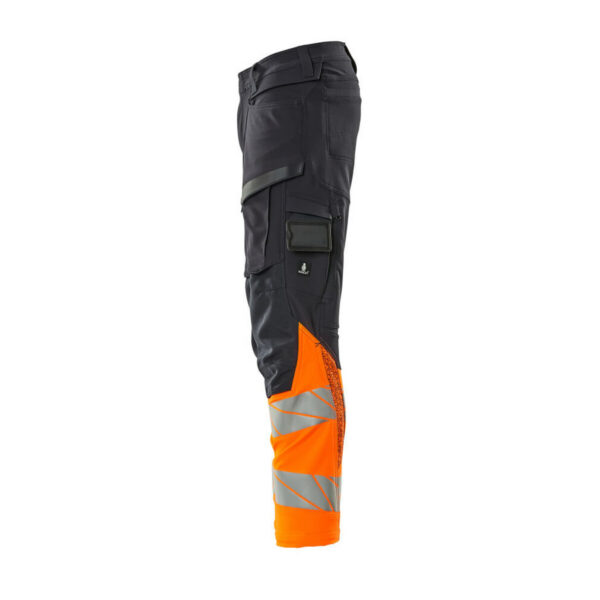 MASCOT-19179-511-schwarzblau-hi-vis-orange-side - Toolcon.works MASCOT Hose mit Knietaschen ACCELERATE SAFE 19179-511