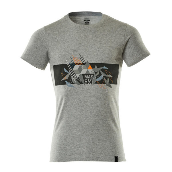 MASCOT T-Shirt ACCELERATE SAFE in Grau-meliert/Hi-vis Orange, Vorderansicht