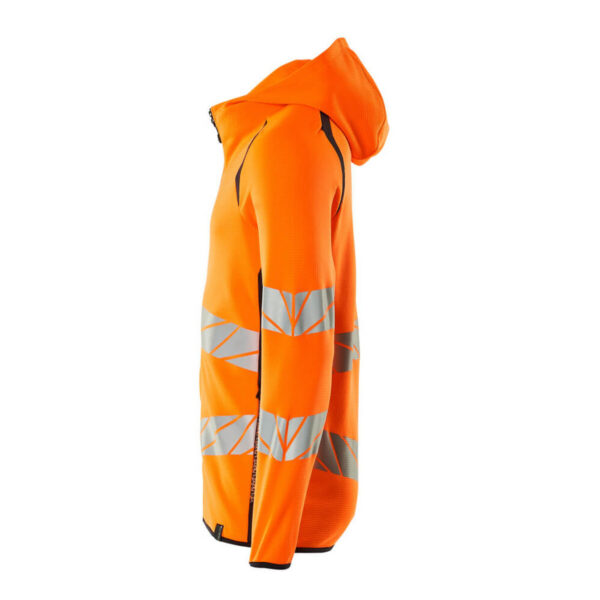 MASCOT-19284-781-hi-vis-orange-schwarzblau-side - Toolcon.works MASCOT Kapuzenpullover mit Reißverschluss ACCELERATE SAFE 19284-781