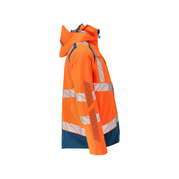 MASCOT-19301-231-hi-vis-orange-dunkelpetroleum-model - Toolcon.works MASCOT Hardshelljacke ACCELERATE SAFE 19301-231