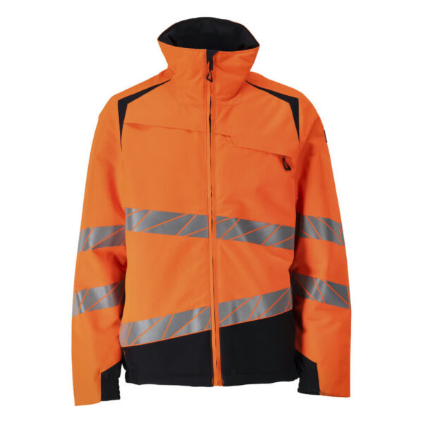 MASCOT Winterjacke ACCELERATE SAFE in Hi-vis Orange/Schwarzblau, Vorderansicht