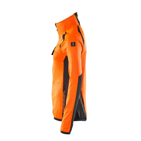 MASCOT-19453-316-hi-vis-orange-schwarzblau-side - Toolcon.works MASCOT Fleecejacke ACCELERATE SAFE 19453-316