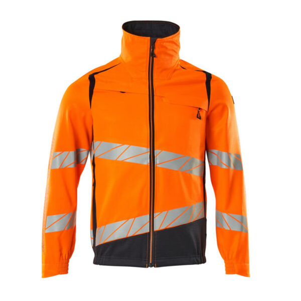MASCOT Jacke ACCELERATE SAFE in Hi-vis Orange/Schwarzblau, Vorderansicht