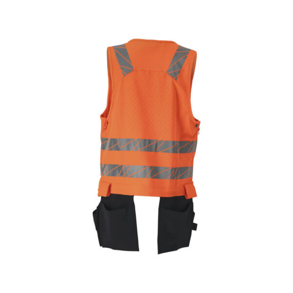 MASCOT-19589-711-hi-vis-orange-schwarzblau-back - Toolcon.works MASCOT Werkzeugweste ACCELERATE SAFE 19589-711
