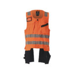 MASCOT-19589-711-hi-vis-orange-schwarzblau-front - Toolcon.works MASCOT Werkzeugweste ACCELERATE SAFE 19589-711