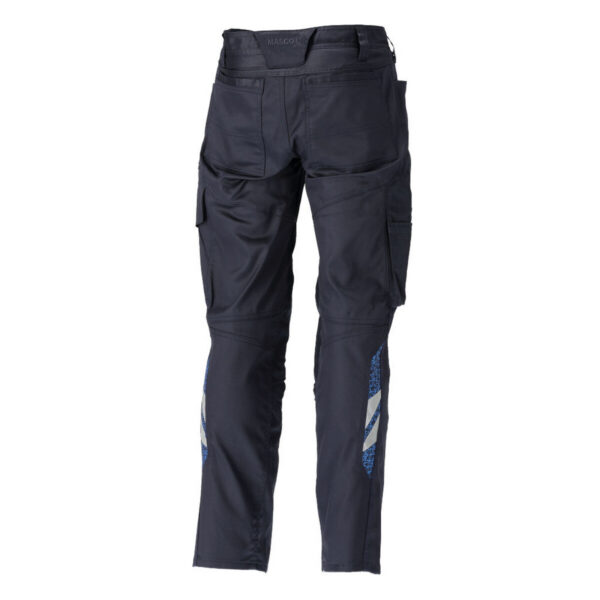 MASCOT-20679-439-schwarzblau-rueckansicht - Toolcon.works MASCOT Hose mit Knietaschen ACCELERATE 20679-439