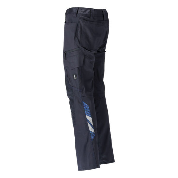MASCOT-20679-439-schwarzblau-seitenansicht-links - Toolcon.works MASCOT Hose mit Knietaschen ACCELERATE 20679-439