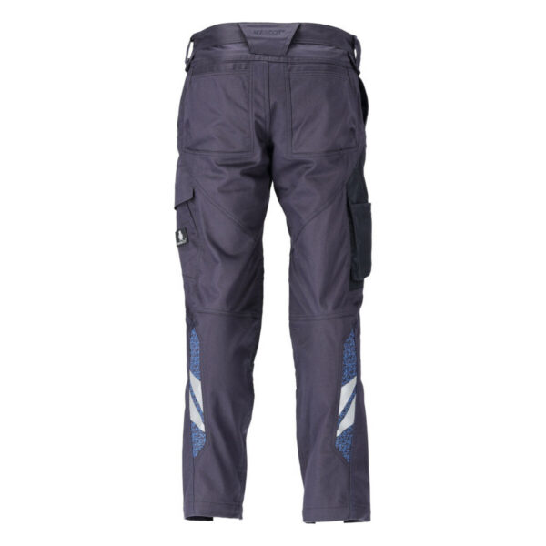 MASCOT-20779-563-schwarzblau-rueckansicht - Toolcon.works MASCOT Hose mit Knietaschen ACCELERATE 20779-563
