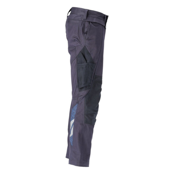 MASCOT-20779-563-schwarzblau-seitenansicht-rechts - Toolcon.works MASCOT Hose mit Knietaschen ACCELERATE 20779-563