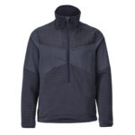 MASCOT-22005-681-schwarzblau-front - Toolcon.works MASCOT Fleecejacke mit kurzem Reißverschluss und Futter CUSTOMIZED 22005-681