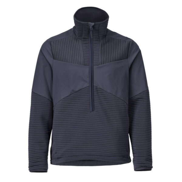 MASCOT Fleecejacke mit kurzem Reißverschluss und Futter CUSTOMIZED in Schwarzblau, Vorderansicht