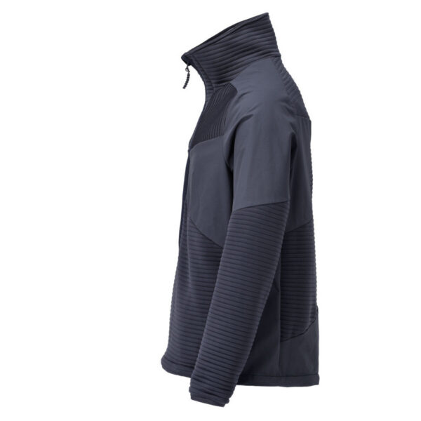 MASCOT-22005-681-schwarzblau-side - Toolcon.works MASCOT Fleecejacke mit kurzem Reißverschluss und Futter CUSTOMIZED 22005-681