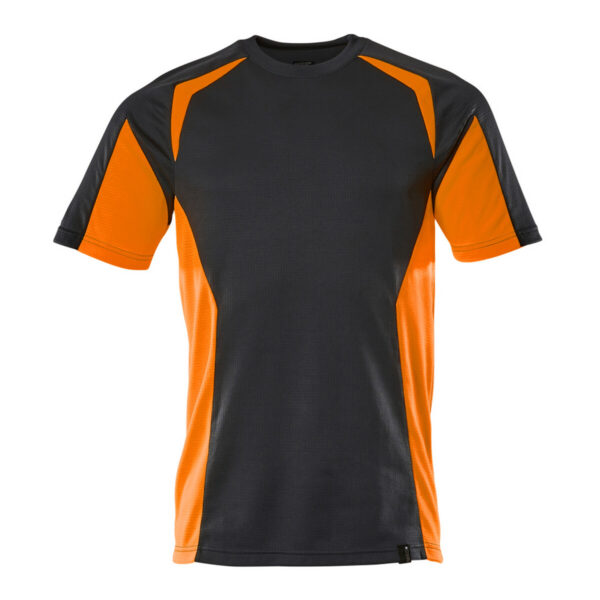 MASCOT T-Shirt ACCELERATE SAFE in Schwarzblau/Hi-vis Orange, Vorderansicht