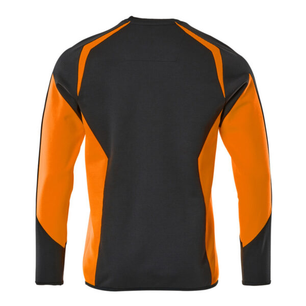 MASCOT-22084-781-schwarzblau-hi-vis-orange-back - Toolcon.works MASCOT Sweatshirt ACCELERATE SAFE 22084-781