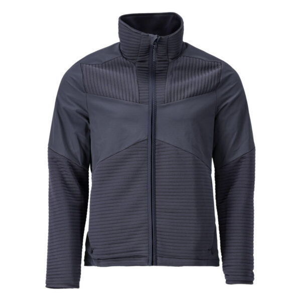 MASCOT Fleecepullover mit Reißverschluss und Futter CUSTOMIZED in Schwarzblau, Vorderansicht