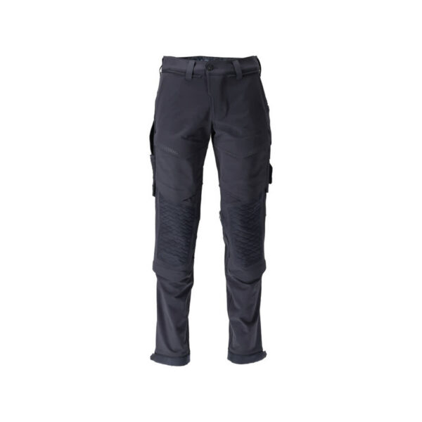 MASCOT Hose mit Knietaschen CUSTOMIZED in Schwarzblau, Vorderansicht