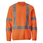 MASCOT-22184-781-hi-vis-orange-front - Toolcon.works MASCOT Sweatshirt ACCELERATE SAFE 22184-781