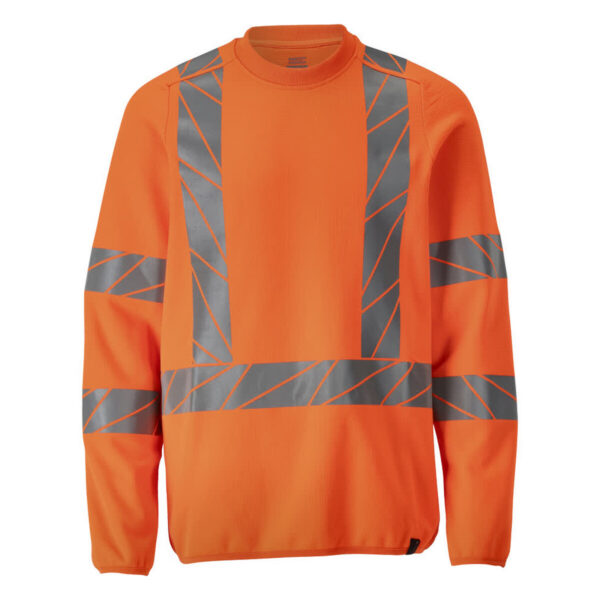 MASCOT Sweatshirt ACCELERATE SAFE in Hi-vis Orange, Vorderansicht