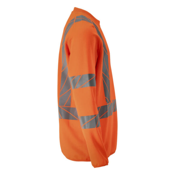 MASCOT-22184-781-hi-vis-orange-model - Toolcon.works MASCOT Sweatshirt ACCELERATE SAFE 22184-781