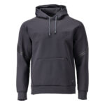 MASCOT-22186-608-schwarzblau-front - Toolcon.works MASCOT Fleece Kapuzensweatshirt CUSTOMIZED 22186-608
