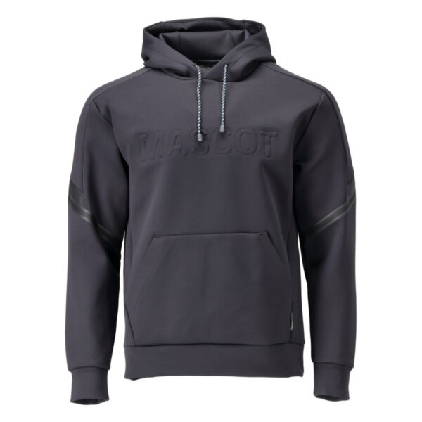 MASCOT Fleece Kapuzenpullover CUSTOMIZED in Schwarzblau, Vorderansicht