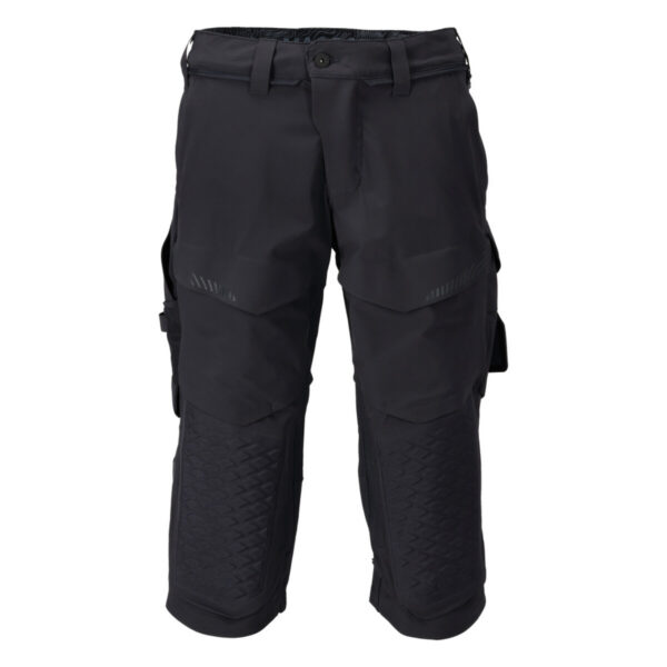 MASCOT Dreiviertel-Hose mit Knietaschen CUSTOMIZED in Schwarzblau, Vorderansicht