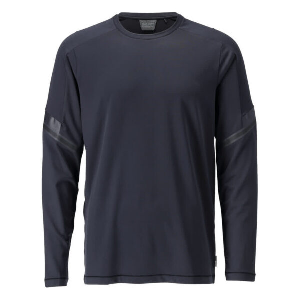MASCOT Langarmshirt CUSTOMIZED in Schwarzblau, Vorderansicht