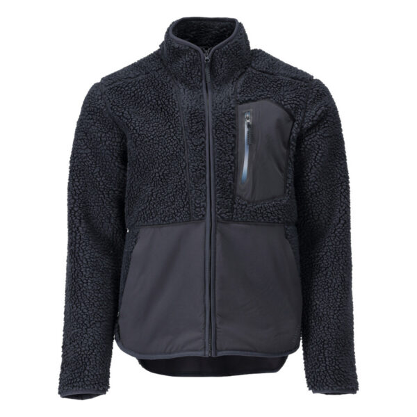 MASCOT Faserpelz Jacke mit Reißverschluss CUSTOMIZED in Schwarzblau, Vorderansicht