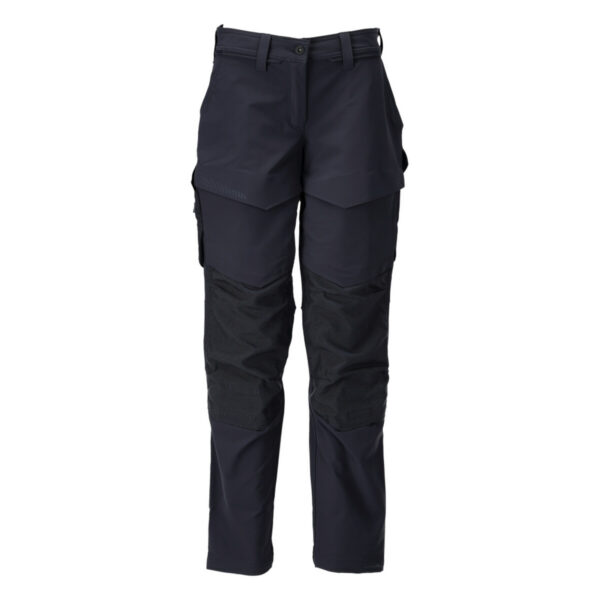 MASCOT Hose mit Knietaschen CUSTOMIZED in Schwarzblau, Vorderansicht