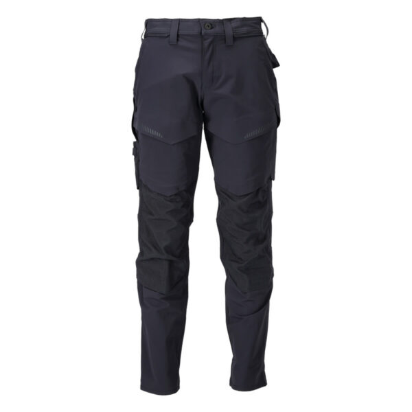 MASCOT Hose mit Knietaschen CUSTOMIZED in Schwarzblau, Vorderansicht