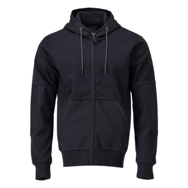 MASCOT Kapuzenpullover mit winddichter Membran CUSTOMIZED in Schwarzblau, Vorderansicht