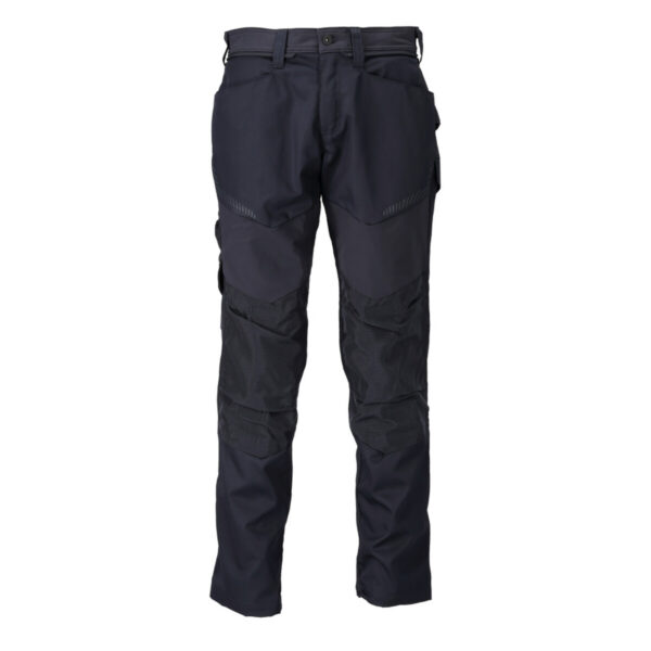 MASCOT Hose mit Knietaschen CUSTOMIZED in Schwarzblau, Vorderansicht