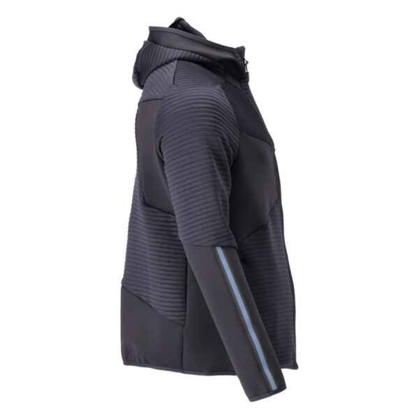 MASCOT-22603-681-schwarzblau-model - Toolcon.works MASCOT Fleece Kapuzensweatshirt mit Reißverschluss CUSTOMIZED 22603-681