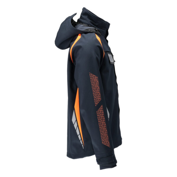 MASCOT-23002-246-schwarzblau-hi-vis-orange-model - Toolcon.works MASCOT Softshelljacke mit Kapuze ACCELERATE SAFE 23002-246