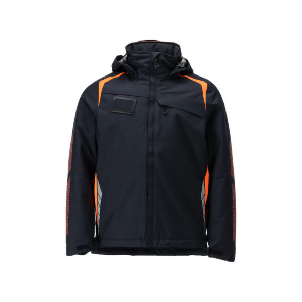 MASCOT Winterjacke ACCELERATE SAFE in Schwarzblau/Hi-vis Orange, Vorderansicht