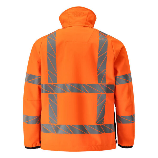 MASCOT-24002-143-hi-vis-orange-back - Toolcon.works MASCOT Softshelljacke ACCELERATE SAFE 24002-143