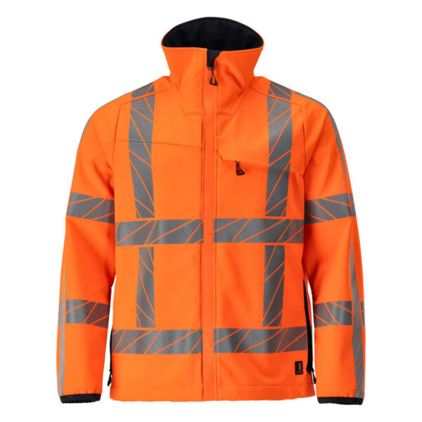 MASCOT Softshelljacke ACCELERATE SAFE in Hi-vis Orange, Vorderansicht