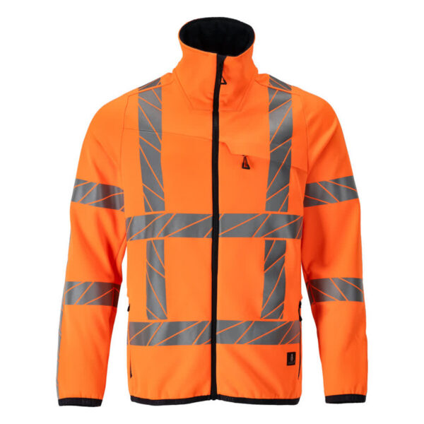 MASCOT Fleecejacke ACCELERATE SAFE in Hi-vis Orange, Vorderansicht