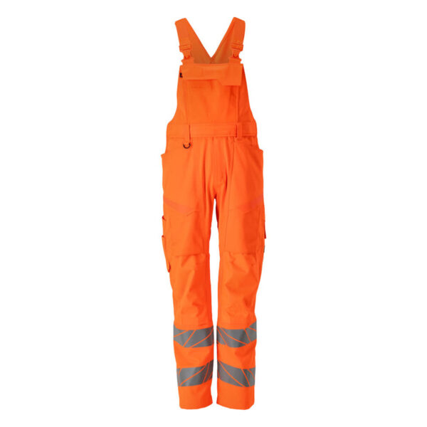MASCOT Latzhose mit Knietaschen ACCELERATE SAFE in Hi-vis Orange, Vorderansicht
