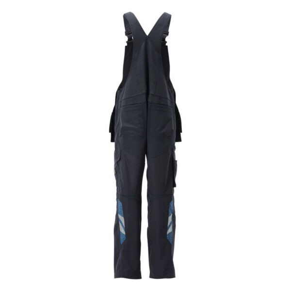 MASCOT-25069-442-schwarzblau-rueckansicht - Toolcon.works MASCOT Latzhose mit Hängetaschen ACCELERATE 25069-442