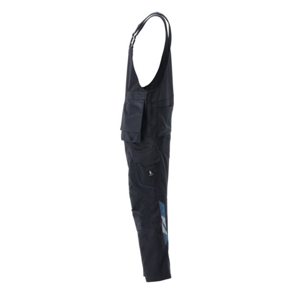 MASCOT-25069-442-schwarzblau-seitenansicht-links - Toolcon.works MASCOT Latzhose mit Hängetaschen ACCELERATE 25069-442
