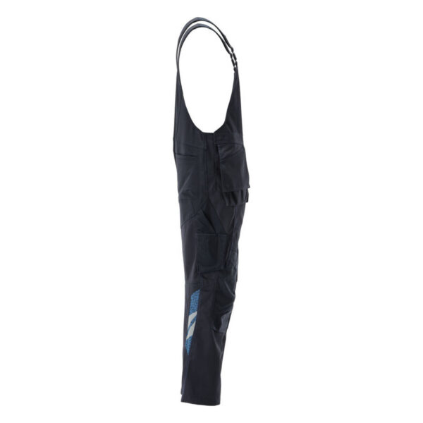 MASCOT-25069-442-schwarzblau-seitenansicht-rechts - Toolcon.works MASCOT Latzhose mit Hängetaschen ACCELERATE 25069-442