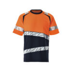 MASCOT-25082-771-schwarzblau-hi-vis-orange-front - Toolcon.works MASCOT T-Shirt ACCELERATE SAFE 25082-771
