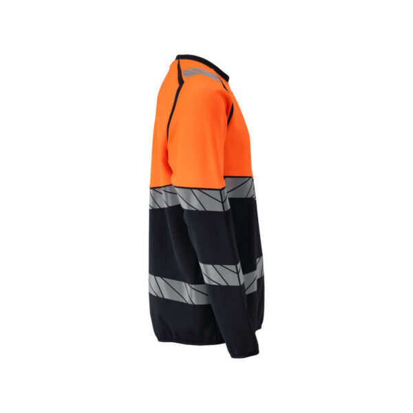 MASCOT-25084-781-schwarzblau-hi-vis-orange-model - Toolcon.works MASCOT Sweatshirt ACCELERATE SAFE 25084-781