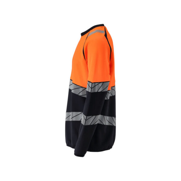 MASCOT-25084-781-schwarzblau-hi-vis-orange-side - Toolcon.works MASCOT Sweatshirt ACCELERATE SAFE 25084-781