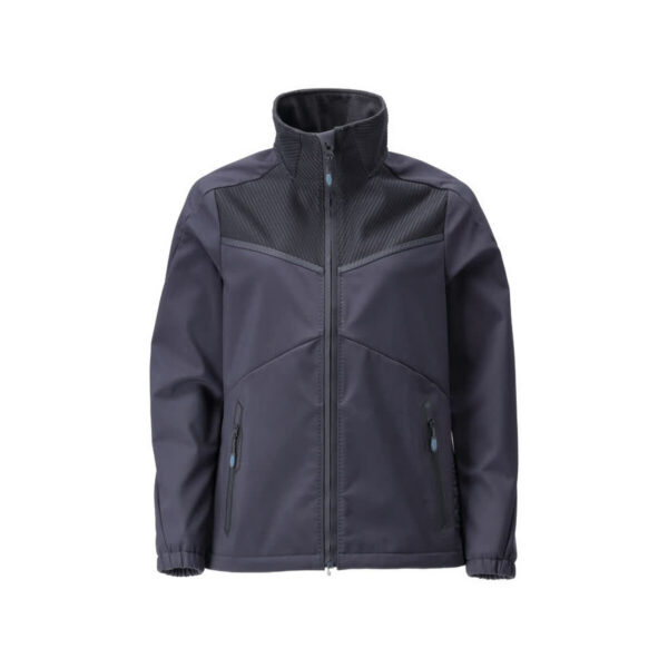 MASCOT Softshelljacke CUSTOMIZED in Schwarzblau, Vorderansicht