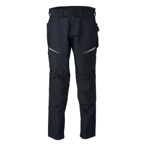 MASCOT Hose mit Knietaschen CUSTOMIZED in Schwarzblau, Vorderansicht