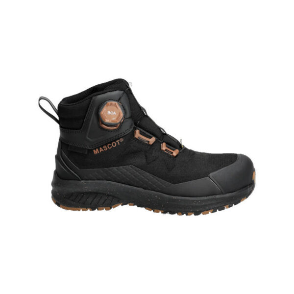 MASCOT Sicherheitsstiefel FOOTWEAR CUSTOMIZED in schwarz, Seitenansicht