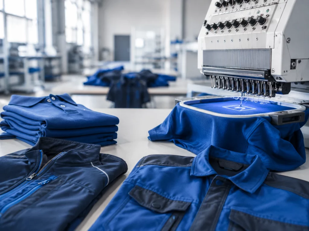 Arbeitskleidung besticken – Inhouse-Veredelung - Toolcon.works Mitarbeiter-Shop