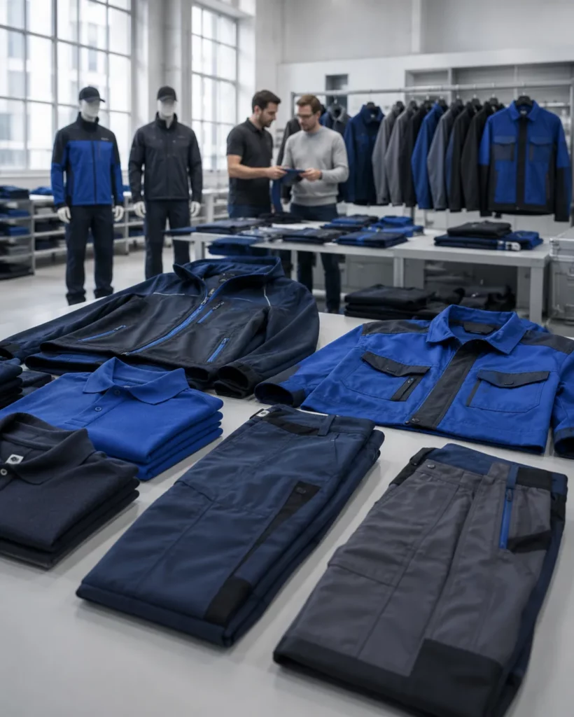 Arbeitskleidung & Corporate Wear im Showroom - Toolcon.works Leistungen